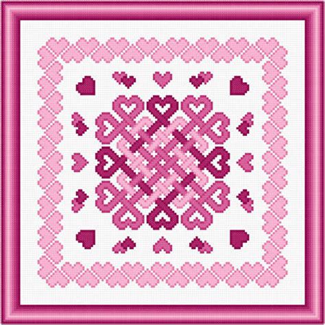 Others will remind you of cold winter times and a cozy home atmosphere. Love Knots Cross Stitch Pattern valentines