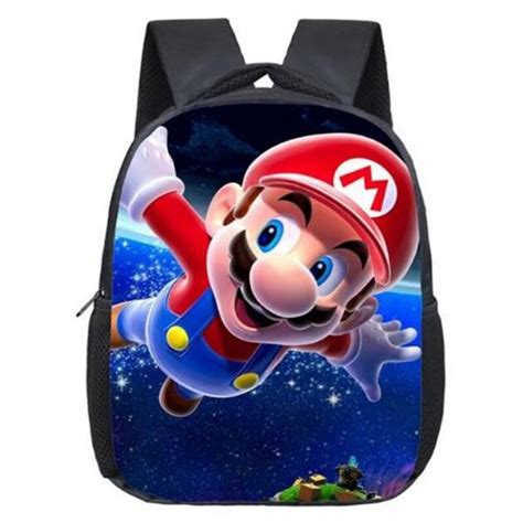 Super Mario Printing Backpack Children Cartoon Sonic