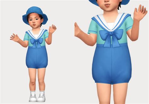 Sims 4 Sailor Onepiece Toddler The Sims Game