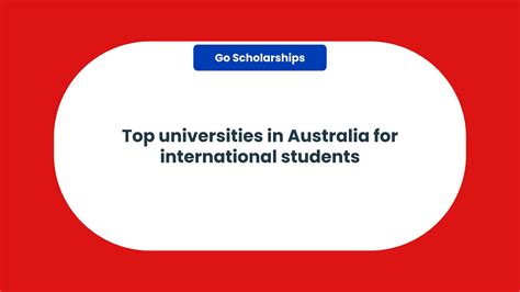 Top 10 Universities In Australia For International Students In 2023