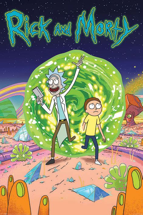 Rick And Morty Tv Show Poster Print Portal Size 24 X 36