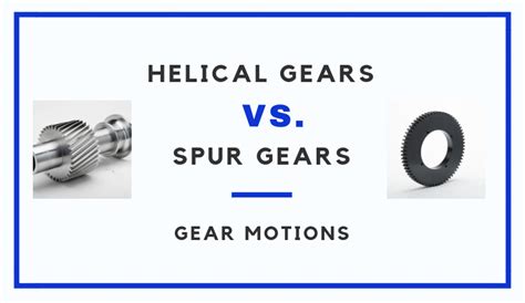 Helical Gears Vs Spur Gears How Are They Different Gear Motions