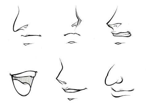 Nose Simple Sketch How To Draw Noses And Mouths Manga University