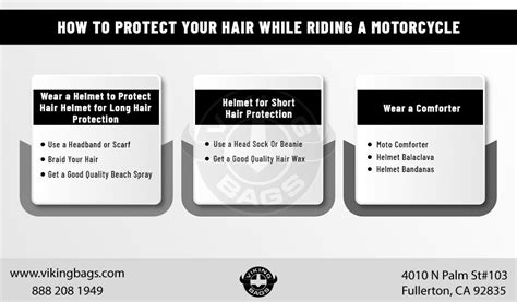 how to protect your hair while riding your motorcycle