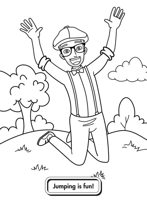 If your child loves excavators then blippi's excavator song is the perfect way to keep them entertained and educated! Free Printable Blippi Coloring Pages For Kids | WONDER DAY