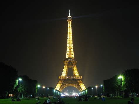 Eiffel Tower France At Night Paris Paris Eiffel Tower At Night The