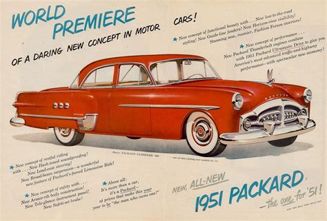1951 Packard Brochure Car Advertising Car Ads Vintage Advertisements