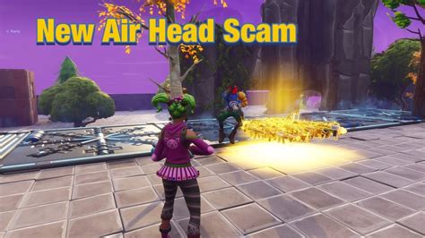 New Air Head Scam Mythic 🤯scammer Gets Scammed Fortnite Save The