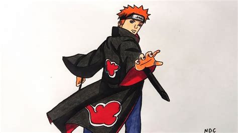 Pein Leader Of The Akatsuki Naruto Shippuden Speed Drawing Youtube