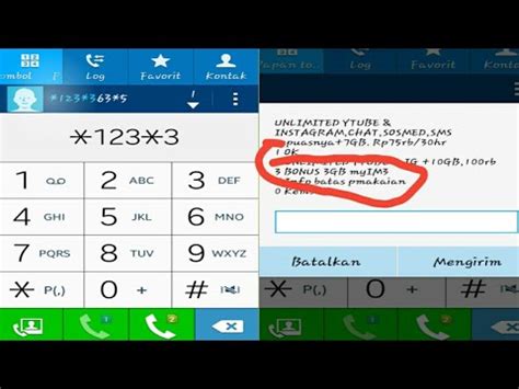 Kuota gratis tri dengan sms 234. Kode Dial Pulsa Dan Kuota Gratis Indosat - YouTube