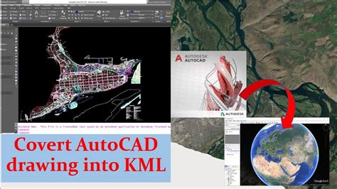 Lisp To Convert Autocad Drawing To Kml Youtube