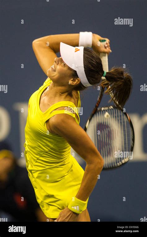 Ana Ivanovic Srb Competing At The 2012 Us Open Tennis Tournament