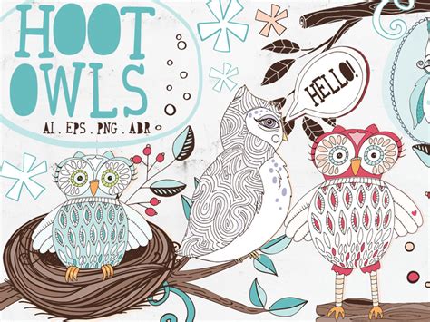 Cute Hoot Owls By Carrie Stephens On Dribbble