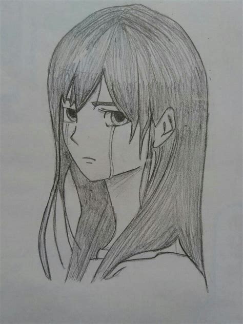 Dibujos A Lapiz Anime Tristes Images