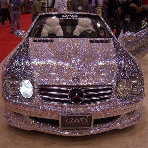 This Car Fancy Cars Cute Cars Glitter Car Pink Glitter Mercedez