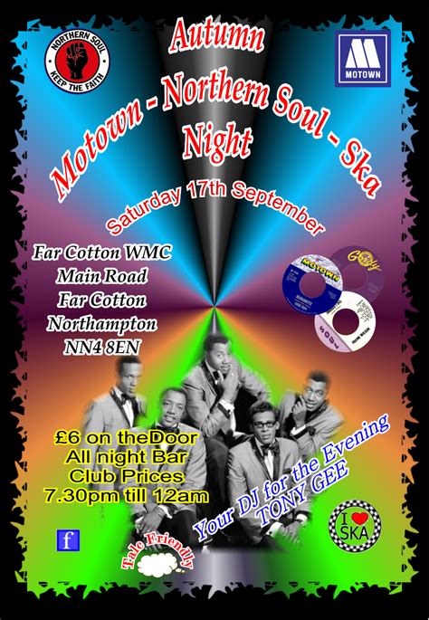 Autumn Motown Northern Souland Ska Disco Night Soul Nights Soul Source