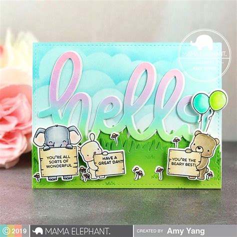 handcrafted cards made with love me stamp highlight big news mama elephant cards mama
