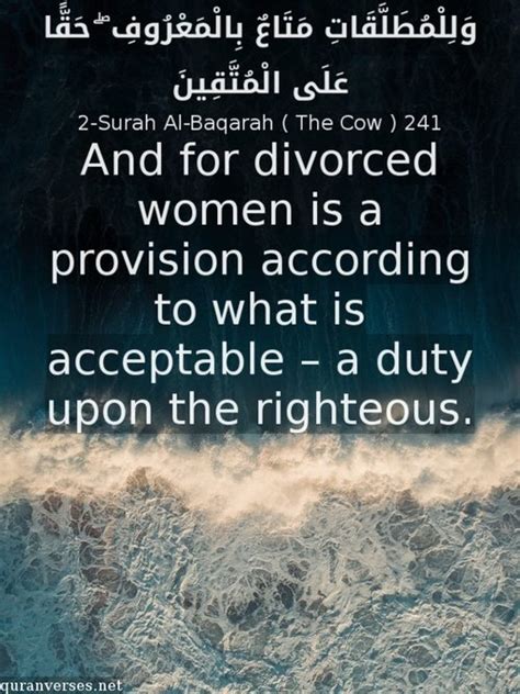 Thus, we conclude that a suitable age for marriage would be the time of physical and mental maturity in a person. Verses about Divorce - Quran Verses