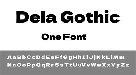 Dela Gothic One Font Download Dafont Online