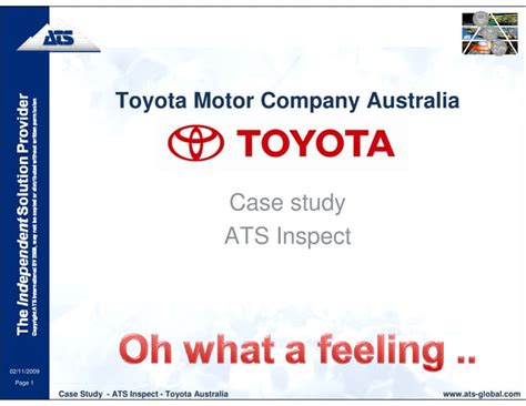 Ats Inspect Toyota Case Study Ppt