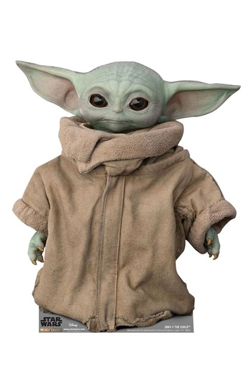 The Child Baby Yoda Head Tilt Official Mandalorian Cardboard Cutout