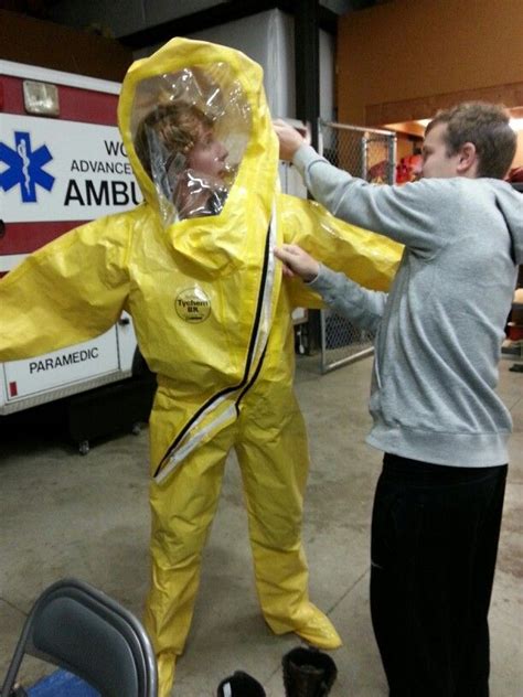 Orientation To Hazmat Ppe During Emergency Service Rescue Class At