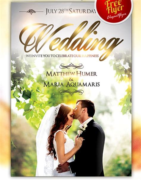 Wedding Poster Template Free Download Templates Printable