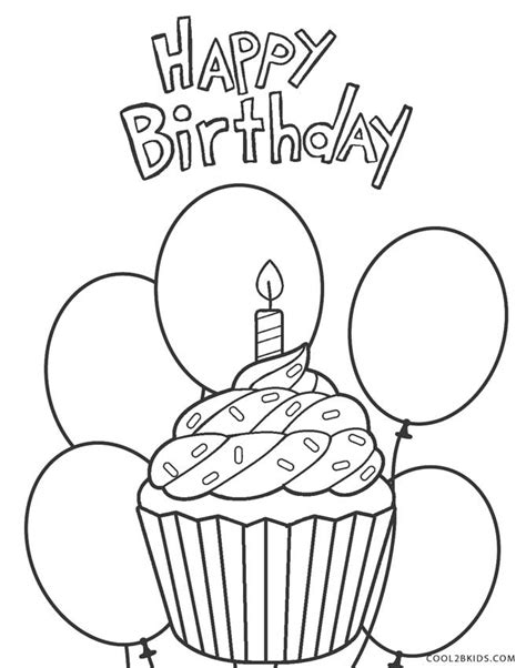 Is it baby's 1st birthday? Free Printable Happy Birthday Coloring Pages For Kids