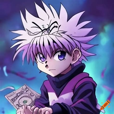 Killua From Anime Showing Off Money