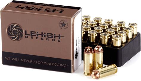 Lehigh Defense 10mm 115 Grain 09 Xtreme Defense Brass Pistol Ammunition