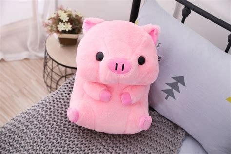 Pink Pig Stuffed Animal Kawaii Plush Toy In 2021 Pink Pig Stuffed