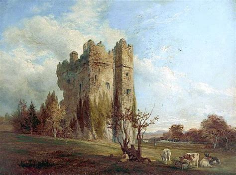Ridpath Castle Painting Robert Tonge Oil Paintings