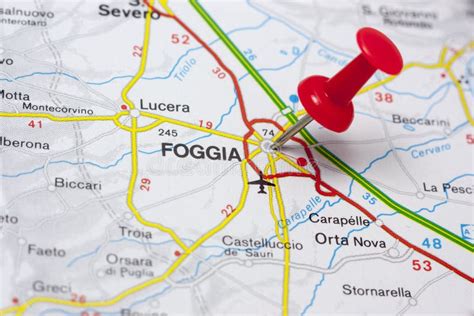 Foggia Italy On A Map Stock Image Image Of City Symbol 83419215