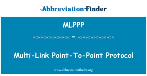 Mlppp Definición Protocolo Punto A Punto Multi Link Multi Link Point
