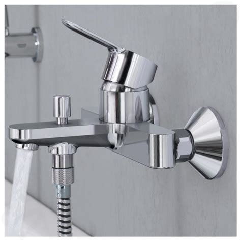 Geräuscharm komplettes montagesetz mit 2 verchromten rosetten. Grohe Edge - Badewanne Einhebelmischer, verchromt 23334000 ...