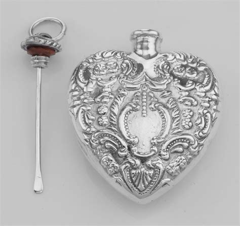 Classic Small Heart Perfume Bottle Or Memorial Ash Pendant Etsy In