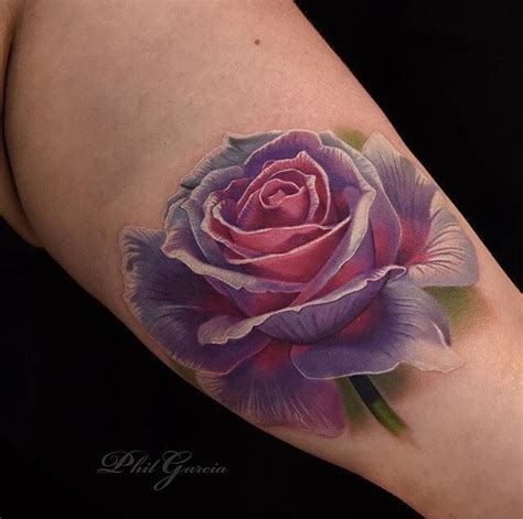 Women Tattoo Beautiful Realistic Rose Tattoo