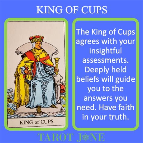 King Of Cups Tarot Jane