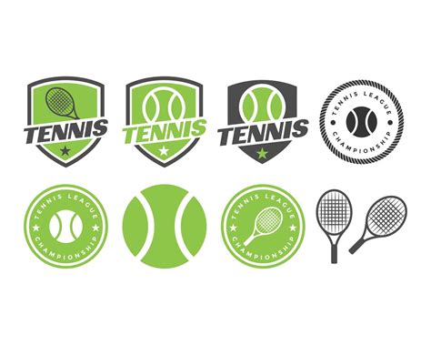 Tennis Sport Logo Set Vector Art At Vecteezy