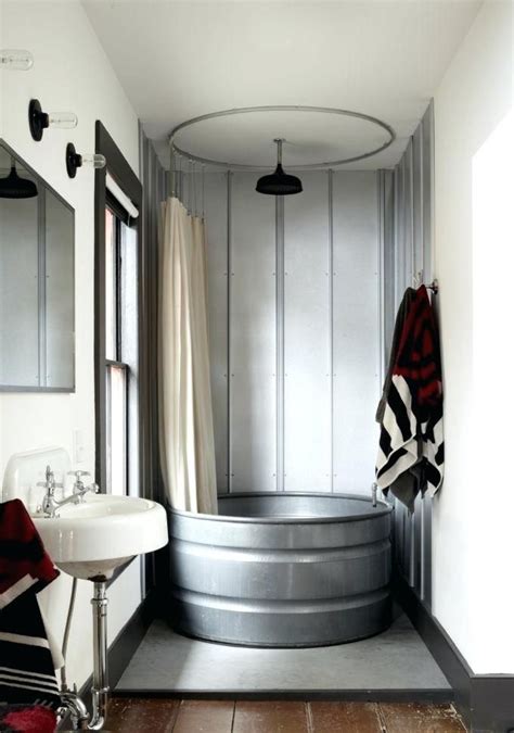 Bamboo wood bathtub tray with extending sides. Image result for feed trough bathtub | Rustic bathtubs ...