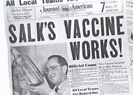 Image result for Jonas Salk Polio Vaccine