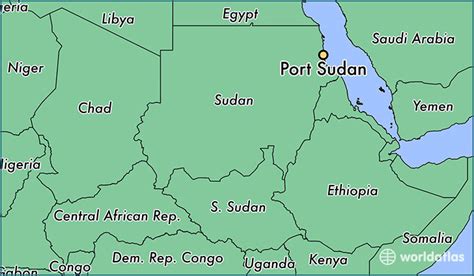 Where Is Port Sudan The Sudan Port Sudan Red Sea Map
