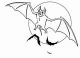 Bat Coloring Printable sketch template