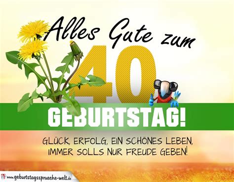 Geburtstag malvorlagen kostenlos zum ausdrucken. 40. Geburtstag - Geburtstagskarte ALLES GUTE mit schönem ...