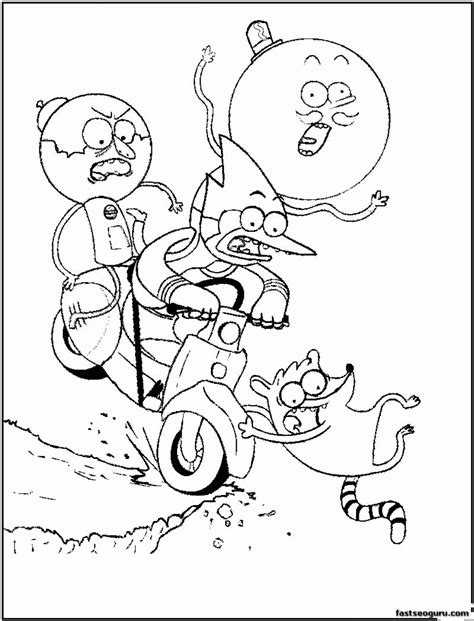 Cartoon Network Coloring Pages Regular Show Coloring Home