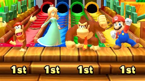 Mario Party Star Rush Minigames Diddy Kong Vs Rosalina Vs Donkey Kong Vs Mario Master Cpu