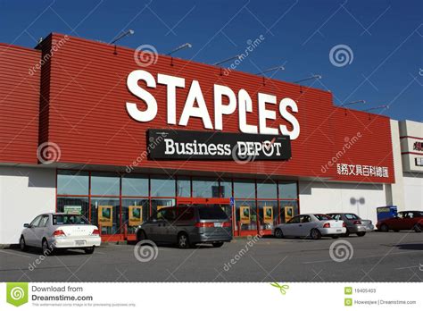 This excellent staples business cards template has layered psd files, cmyk dpi resolution, 3.75 x 2.25 full bleed and print ready features. Staples/ The Business Depot Editorial Stock Photo - Image ...