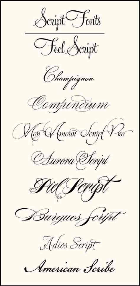 Wedding Font Combinations Paperblog Tattoo Fonts Cursive Tattoo