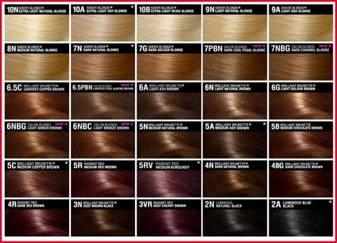 Loreal Professional Inoa Hair Colour Chart Hårfärg