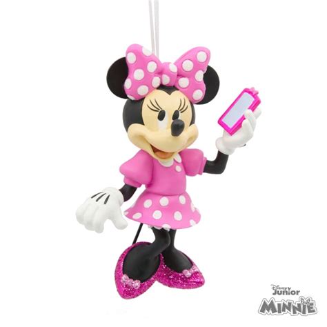 Disney Minnie Mouse With Phone Christmas Ornament
